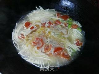 Tomato Bean Rice Egg Noodle recipe