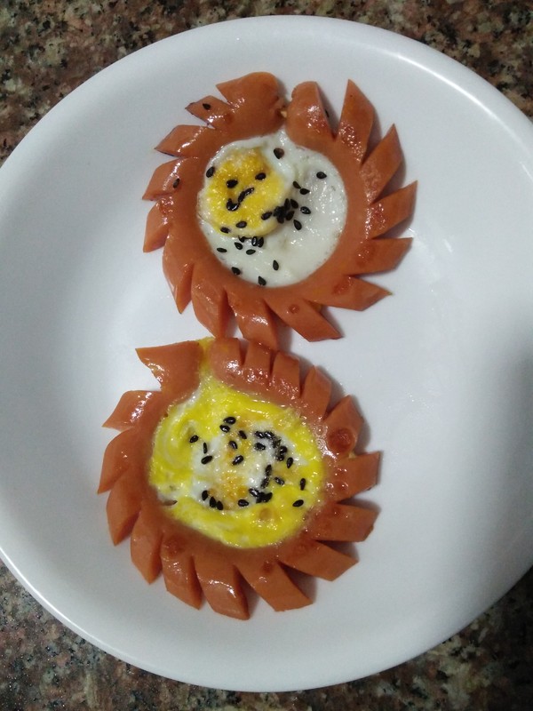 Quail Egg Ham Sausage recipe