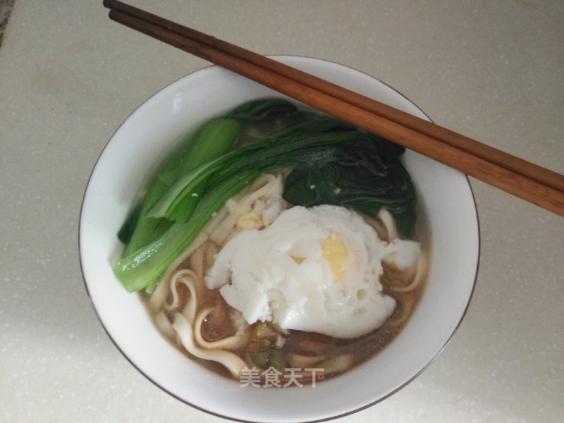 Poached Egg White Noodle Soup recipe