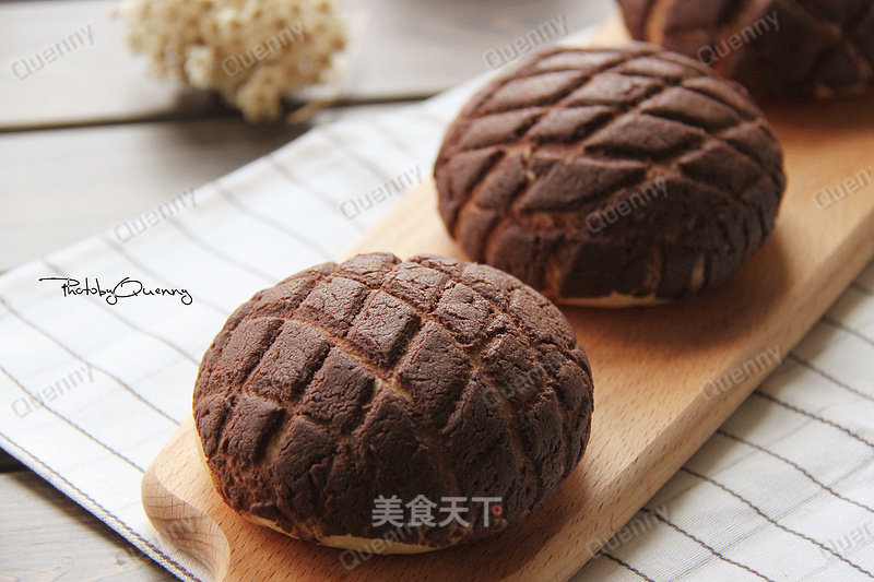 #aca烤明星大赛#cocoa Pineapple Buns recipe