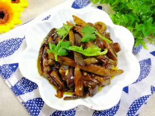 #妈妈的味#sauce Grilled Eggplant Strips recipe