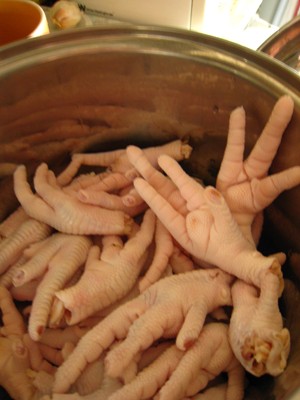 Pickled Chicken Feet with Mexican Pickled Peppers recipe