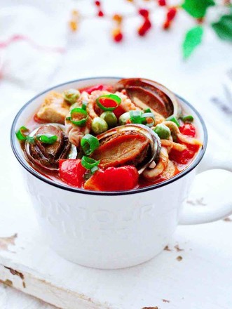 Abalone Tomato Seafood Tofu Soup recipe