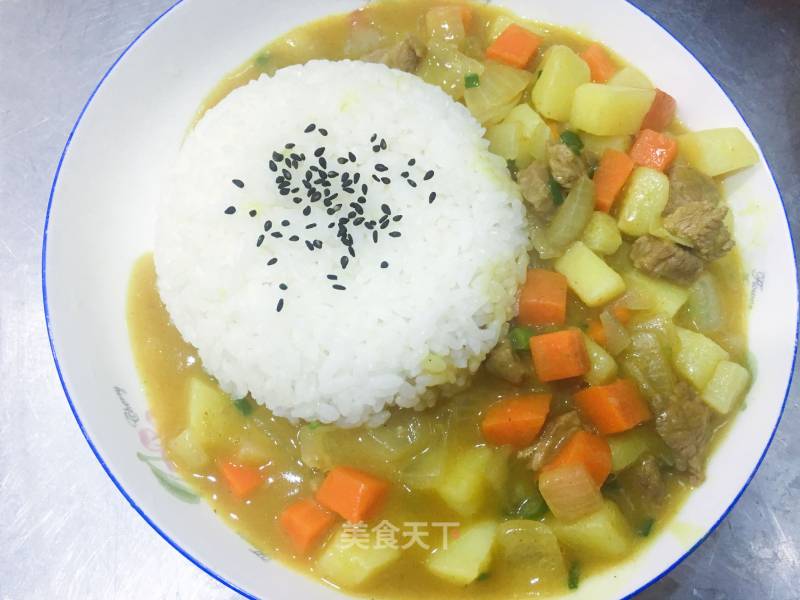 Curry Beef Rice recipe