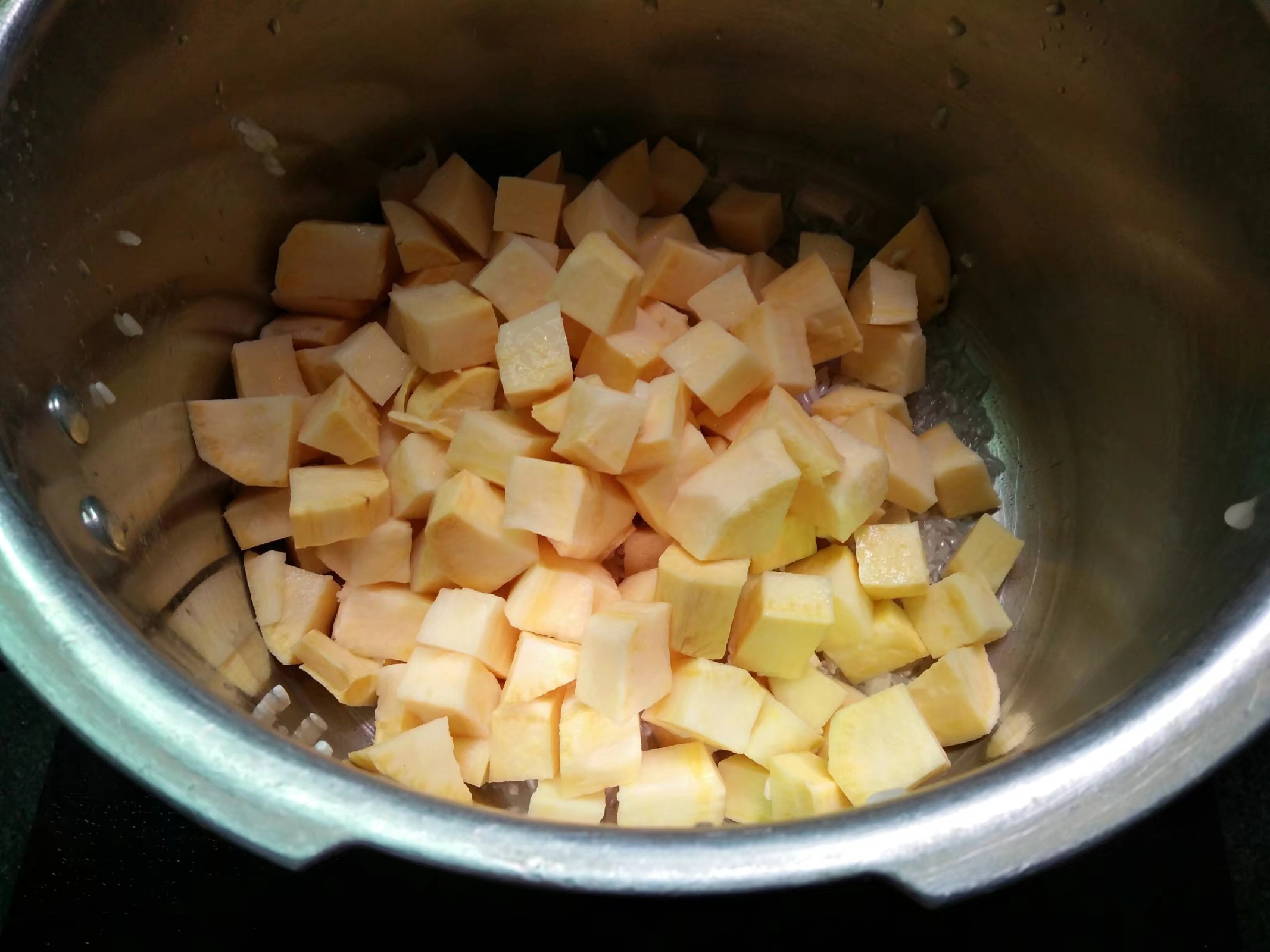 Yellow Heart Sweet Potato Congee recipe