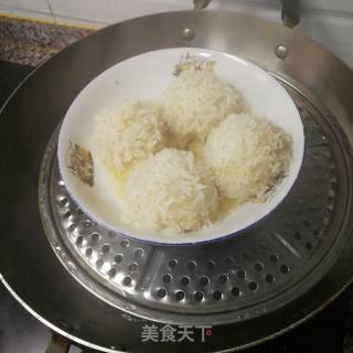 Sticky Rice and Horseshoe Meatballs recipe