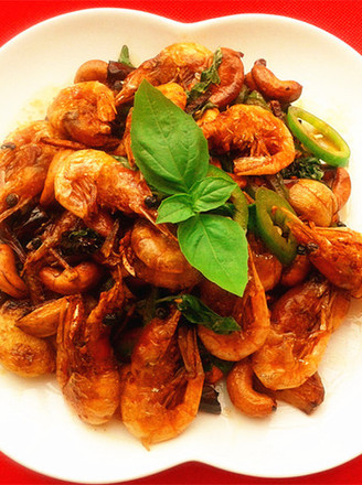 Crispy Shrimp with Cashew Nuts recipe