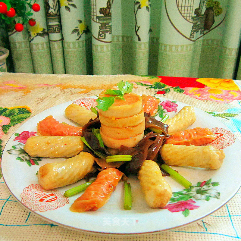 Fried Fish. Meat Rolls recipe