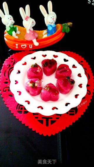 Heart-to-heart Glutinous Rice Balls [romantic Valentine's Day Theme Glutinous Rice Balls] recipe