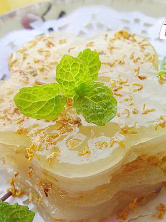 Fresh and Refined Coconut Osmanthus Cake