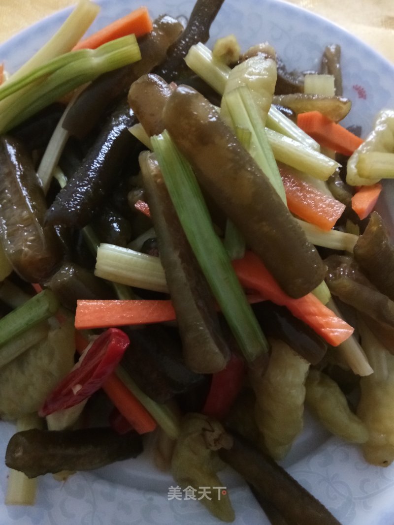 Hot and Sour Sea Bamboo Shoots recipe