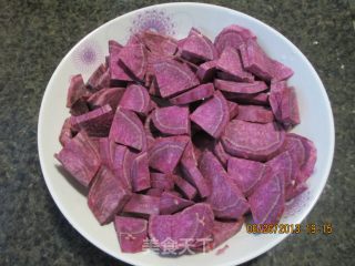 Purple Sweet Potato Glutinous Rice Cake recipe