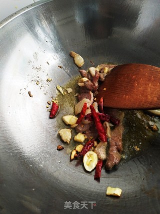 Fried Pork with Pleurotus Eryngii recipe