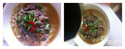 Beef with Sour Soup and Golden Needles recipe