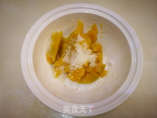 Shredded Coconut Pumpkin Glutinous Rice Cake recipe