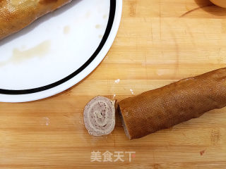 Smoked Bean Curd Meat Roll recipe