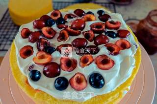 #aca烤明星大赛#pink Cherry Flavor Double Layer Cake recipe