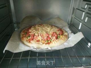 Ham and Vegetable Pizza recipe