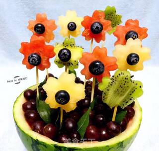 Watermelon Flower Basket recipe