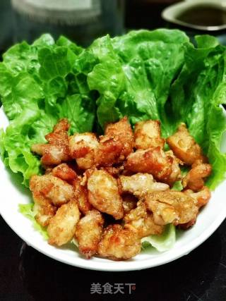 Crispy Fried Garlic Lemon Pepper Chicken recipe