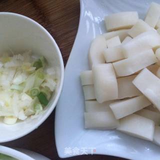 Braised Rice Cake with Minced Meat and Cabbage recipe