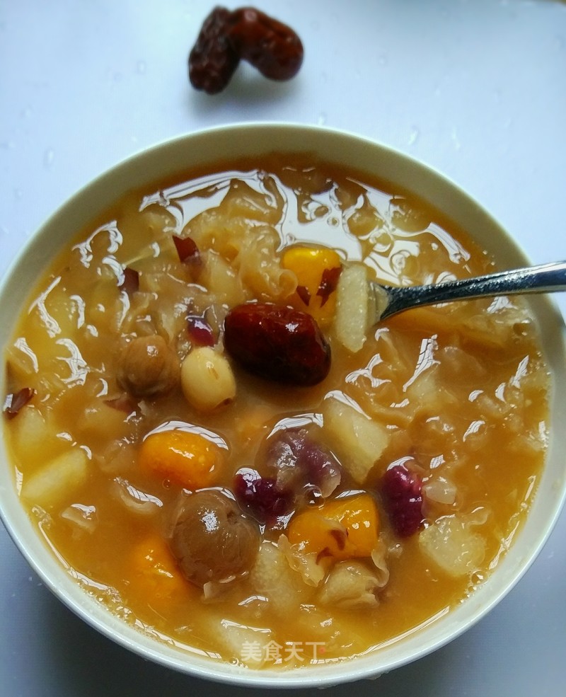 Stewed Dessert with Fresh Orange Juice recipe