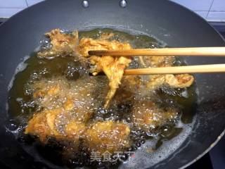 Spicy Fried Chicken Spit recipe