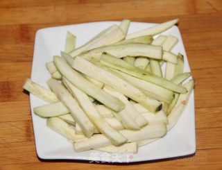 Sour and Spicy Eggplant Strips recipe