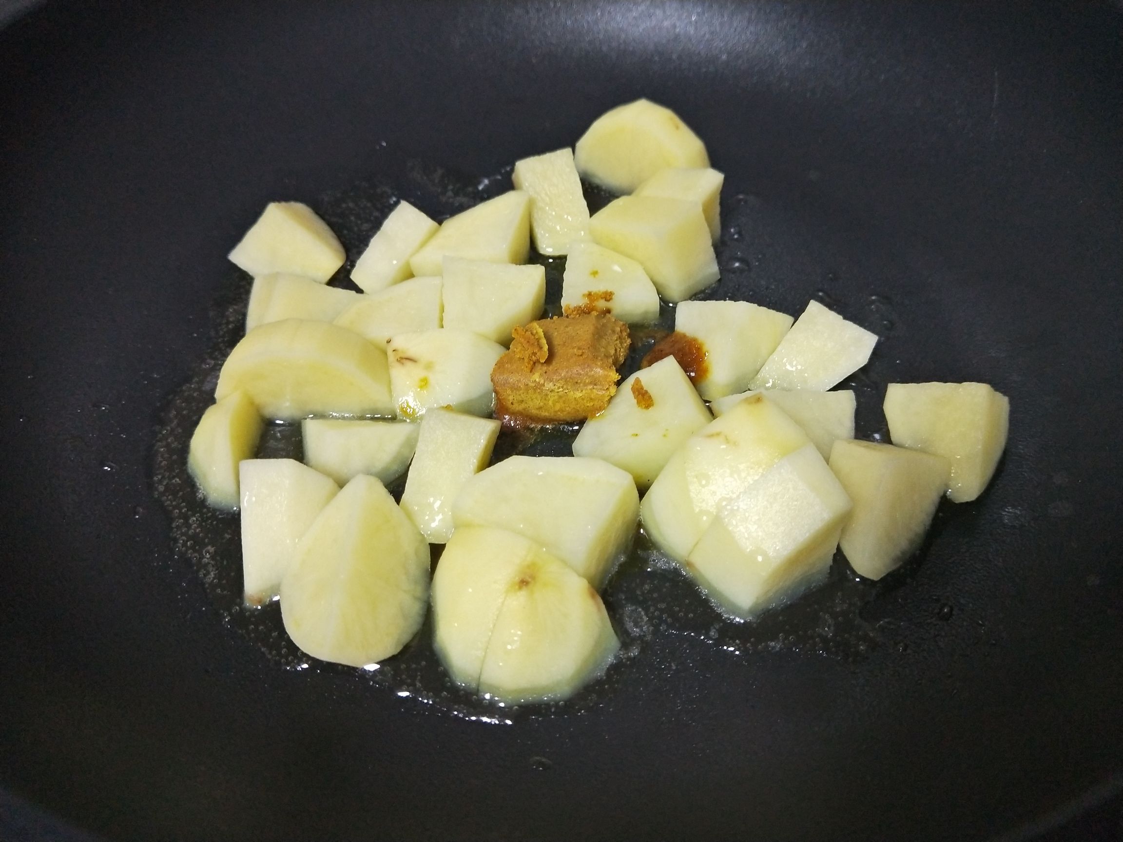Curry Meatballs and Potato Braised Rice recipe