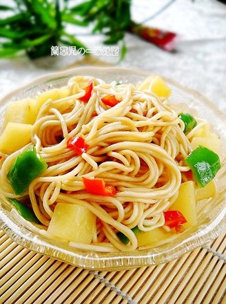 Braised Noodles with Potatoes recipe