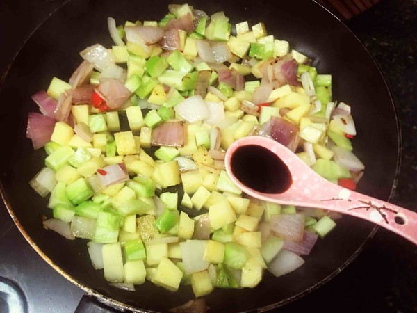 Vegetable Cheese Baked Rice recipe