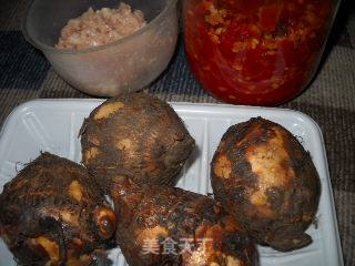 Steamed Taro with Chopped Pepper and Minced Pork recipe