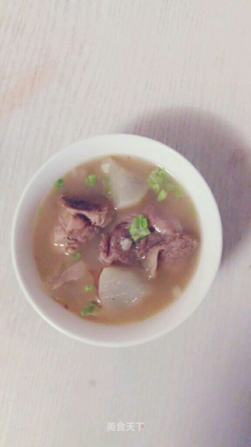 Radish Pork Rib Soup in Winter recipe