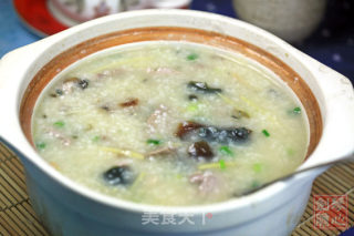 Raw Congee with Preserved Egg and Lean Meat Porridge recipe