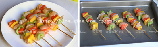 Colorful Skewers recipe