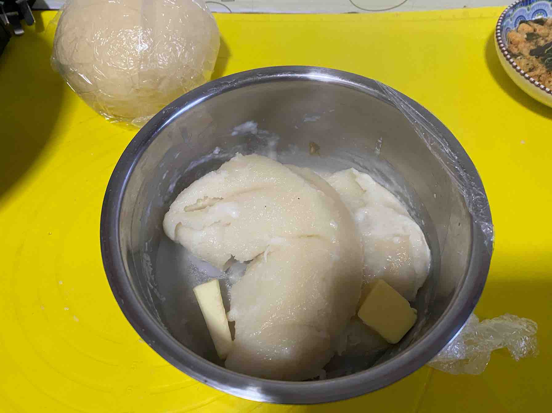Mochi Salted Egg Yolk Waffles recipe