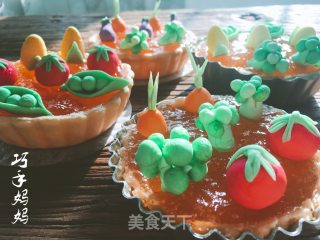 "fresh Vegetables in Winter"-apple Pie (vegetables with Fondant Paste) recipe