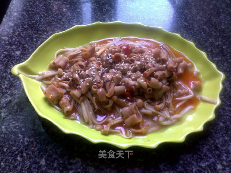 Golden Needle Crispy Duck Intestines recipe