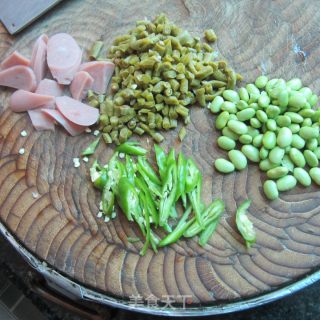 Ham, Pickles, Fast Food, Glutinous Rice recipe