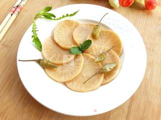 Sweet and Sour Crispy Radish recipe