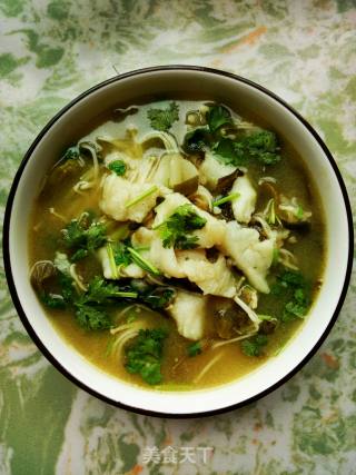 Home Cooking # Pickled Cabbage Dragon Fish recipe