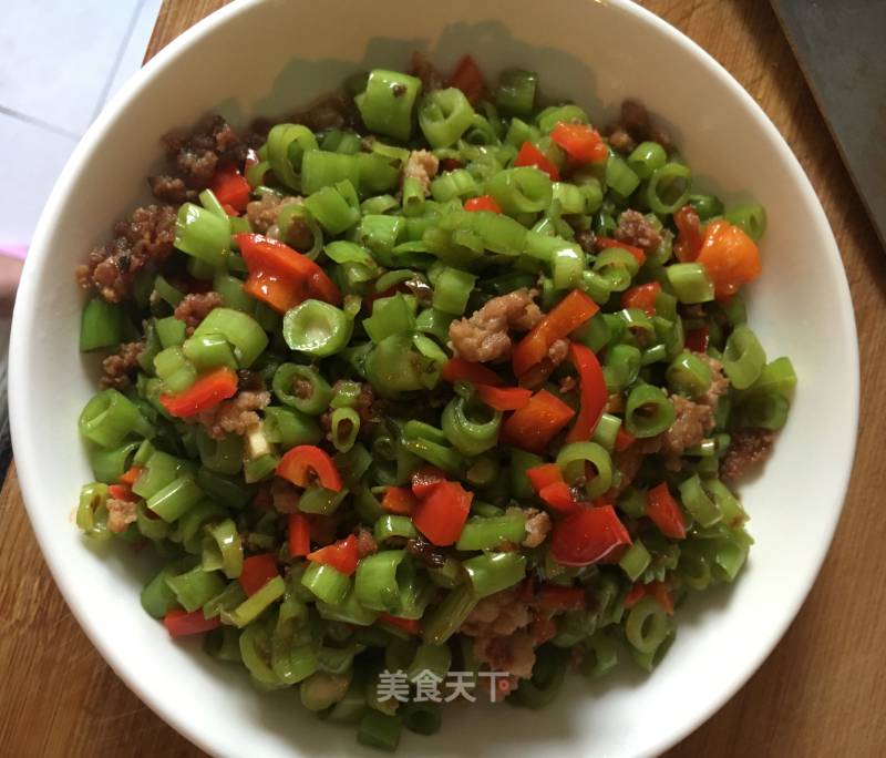 Convolvulus Stalks Served with Rice recipe