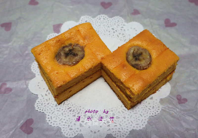 【taizhou】banana Pumpkin Chiffon Cake (low Sugar and Low Oil) recipe