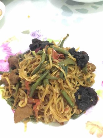 Steamed Noodles with Beans