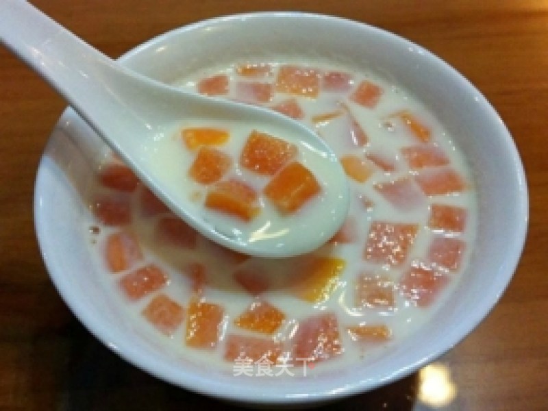 Papaya Stew with Milk recipe