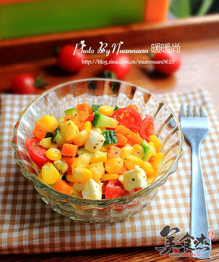 Corn Vegetable and Fruit Salad recipe