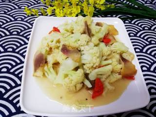 Stir-fried Cauliflower with Bacon recipe