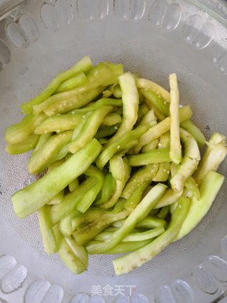 Eggplant Strips with Minced Meat recipe