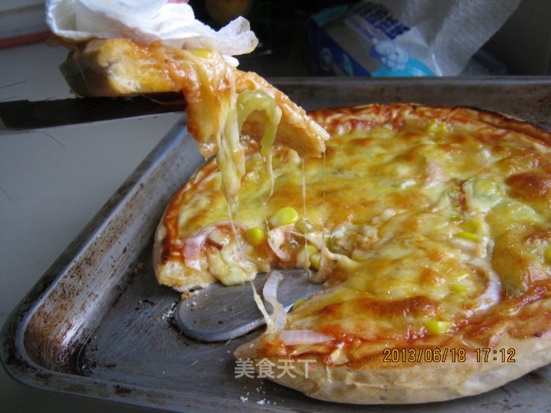 Corn Kernel Pizza recipe