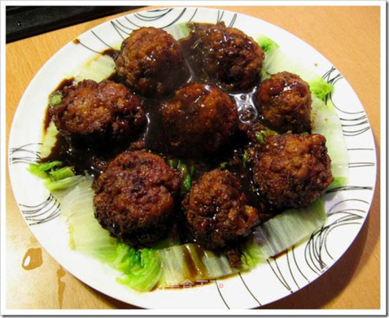 Meat Ball with Soy Sauce recipe